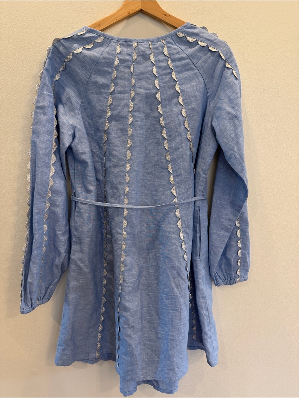Boden Ric Rac Linen Mini Dress - Picture 7 of 8